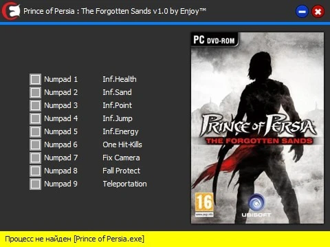 Prince of Persia - The Forgotten Sands: Трейнер/Trainer (+9) [v1.0] {Enjoy}