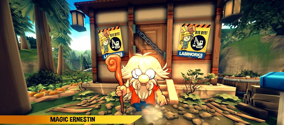 Видео Away: Journey to the Unexpected, демонстрирующее геймплей за мага Эрнестина