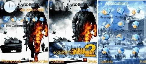 Bad Company 2 "Тема для Nokia с S60 240х320"