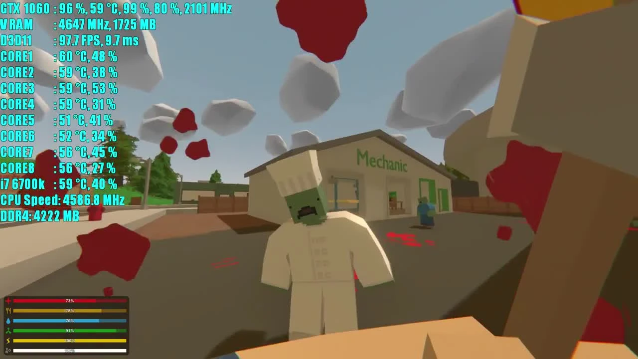 Unturned GTX 1060 6GB OC - 1080p Maxed Out