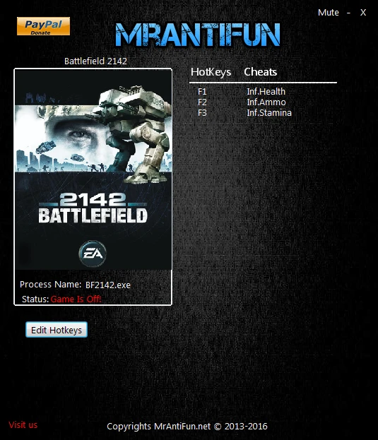 Battlefield 2142: Трейнер/Trainer (+3) [1.25] {MrAntiFun}