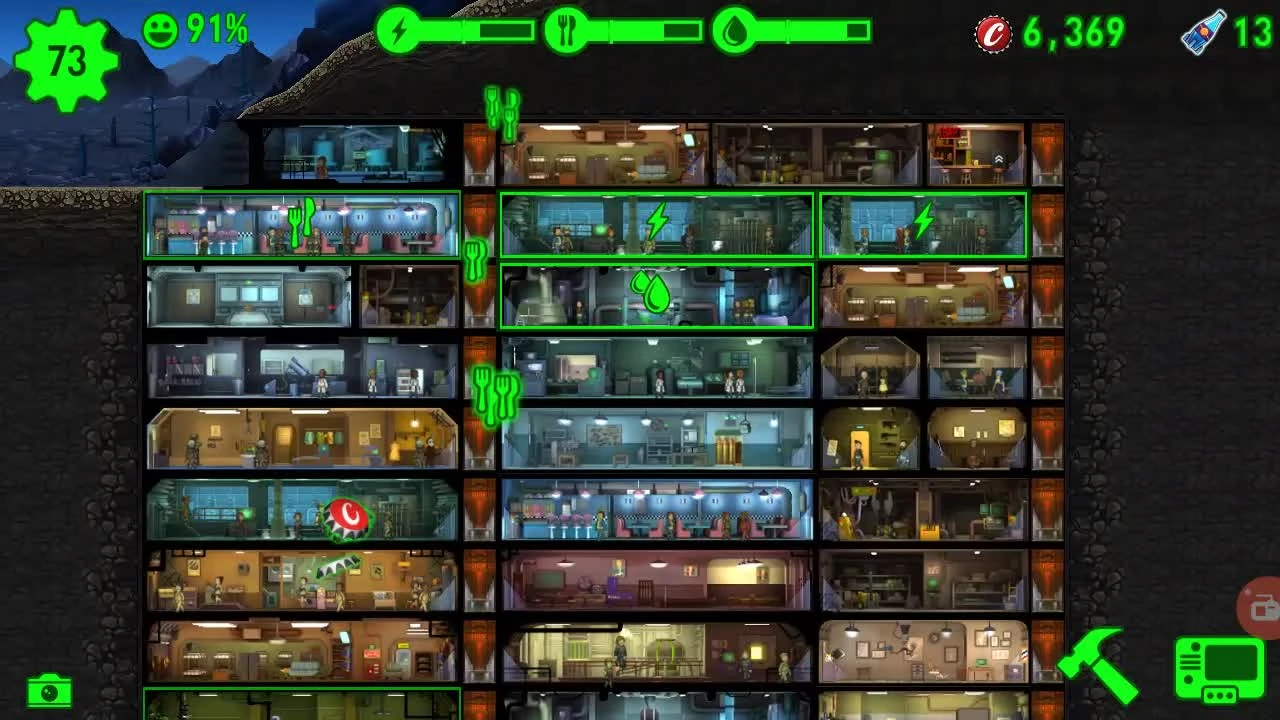 Fallout Shelter - Баг на деньги и ядер-колу!