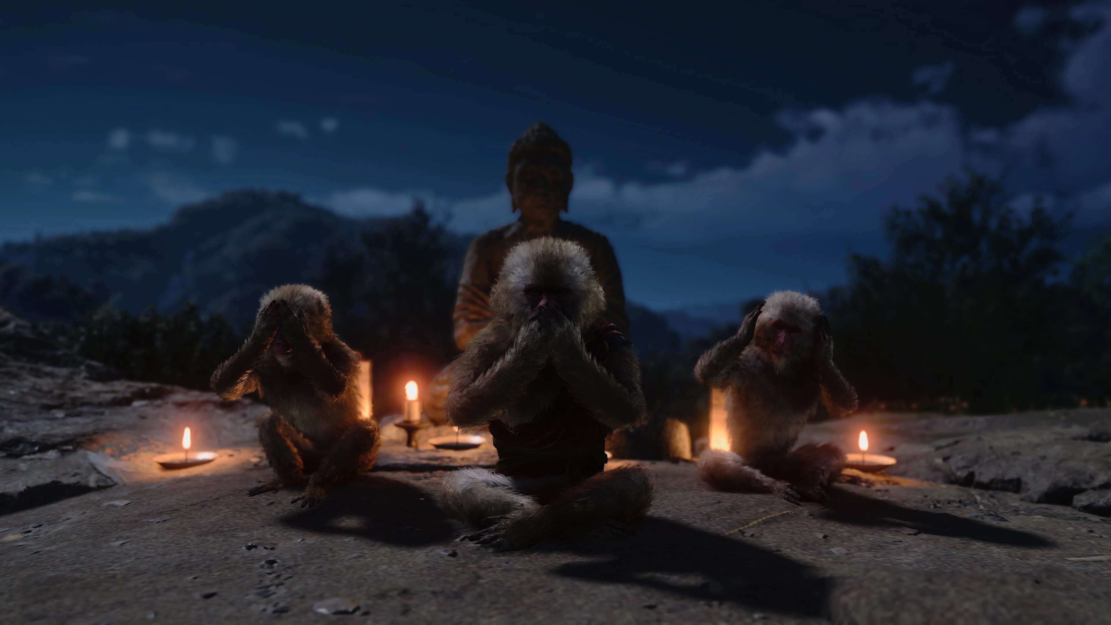 Нашла обезьянок