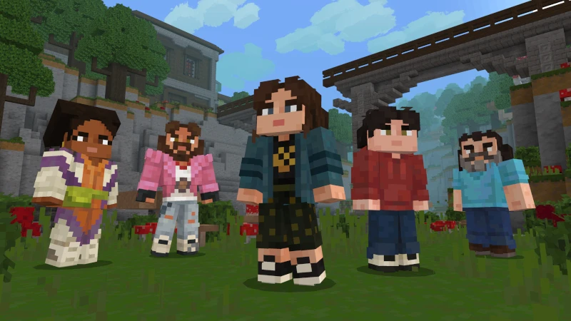 Для Minecraft выпустили DLC с персонажами Джека Блэка и Джейсона Момоа