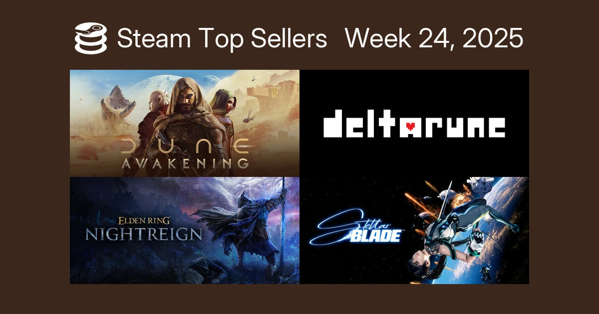 Dune: Awakening и Deltarune возглавили чарт продаж Steam за прошлую неделю