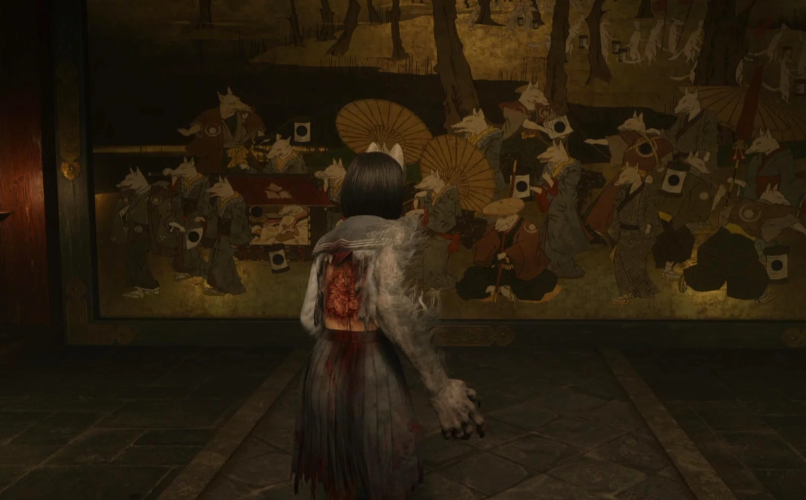 Прохождение Silent Hill f: Решение головоломки с фреской в Зале Сокровищ