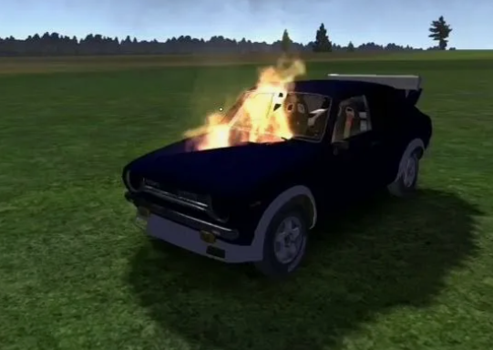 Как починить машину, если она загорелась?