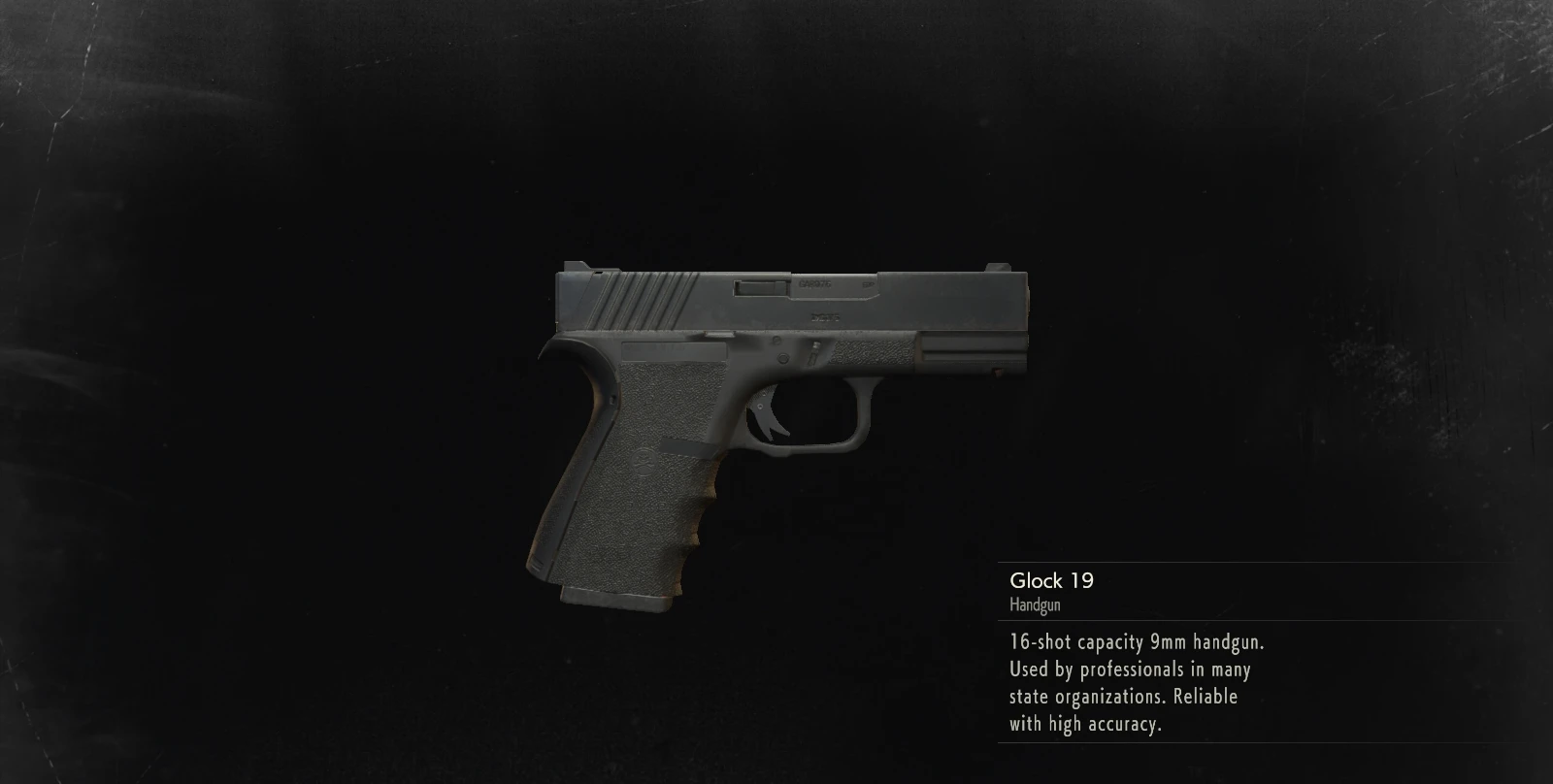 Resident Evil 2 "Glock 19 Для HUNK"