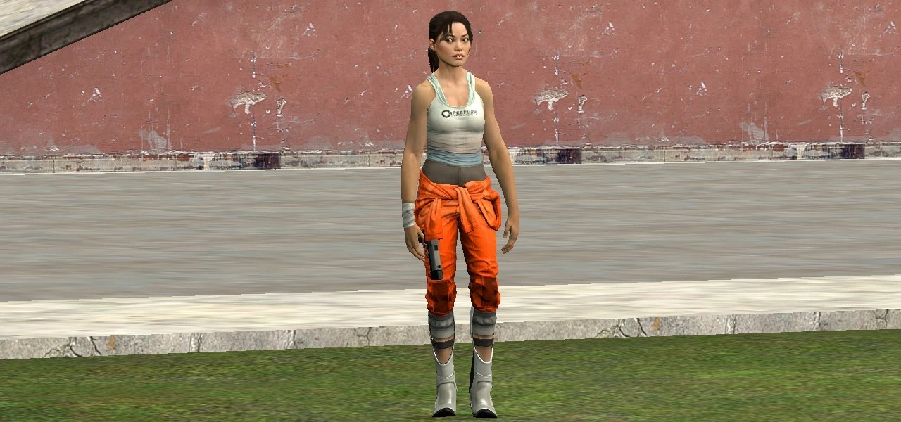 Garry's Mod "Челл из игры портал 2 и её голая версия"