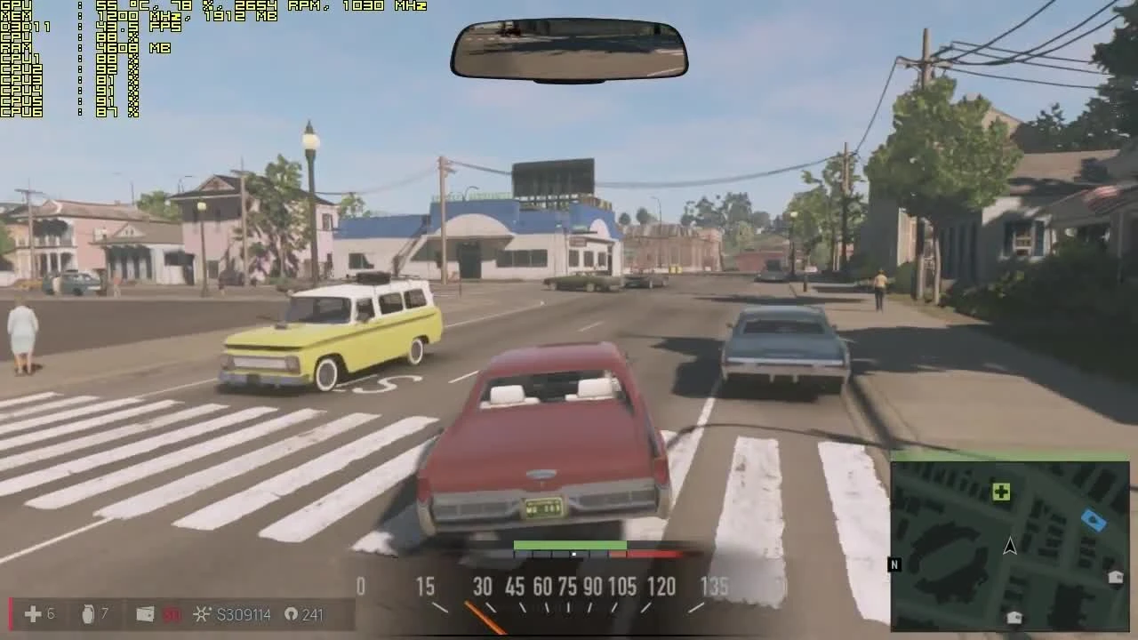 Тест Mafia 3 v.1.09 (новое DLC) на слабом и среднем ПК