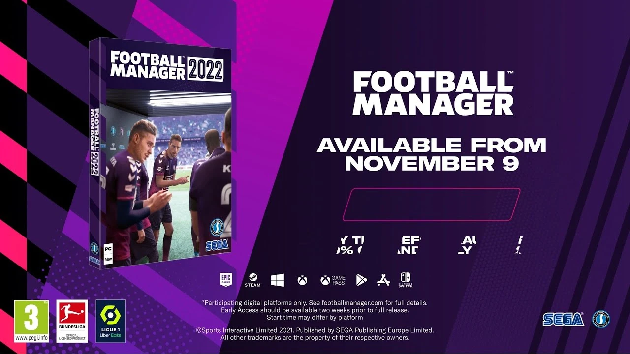SEGA анонсировала Football Manager 2022. Дата выхода и первый трейлер