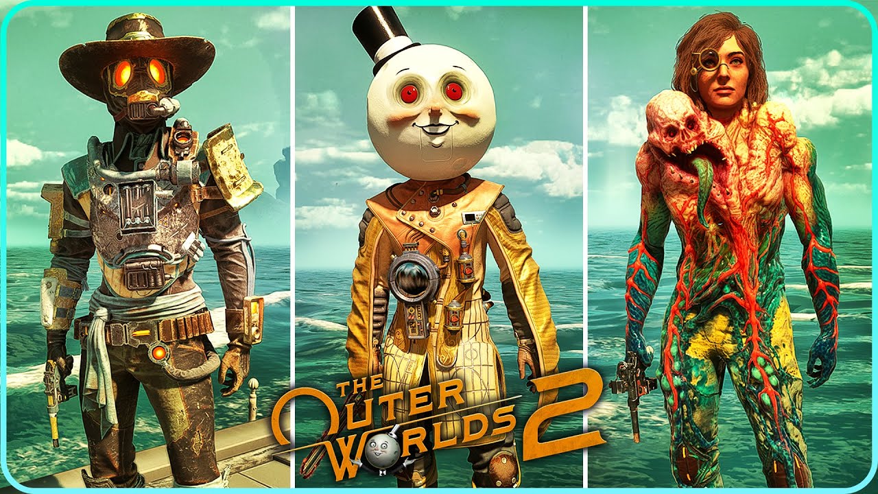 Демонстрация всех комплектов брони и костюмов в The Outer Worlds 2