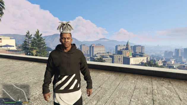 Grand Theft Auto 5 "Upwards tied dreads for Franklin ВЕРСИЯ: 1.0"