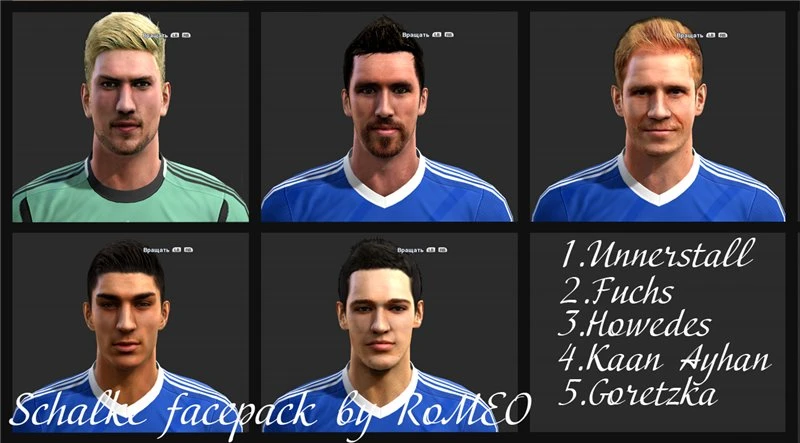 PES 2013 "Schalke 04 Facepack"