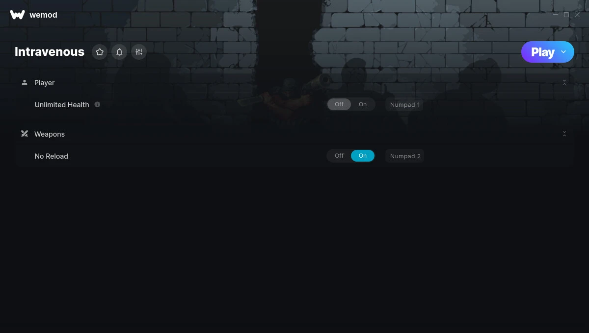 Intravenous "Трейнер +2" [UPD: 28.07.2024] {STiNGERR / WeMod}