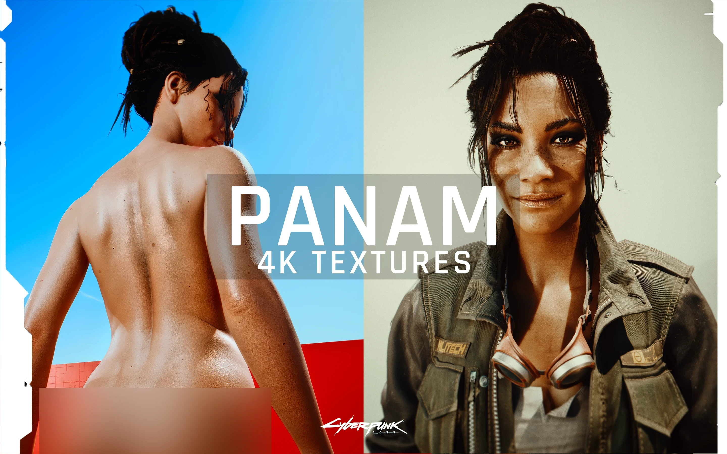 Cyberpunk 2077 "Улучшенное тело Панам с 4K текстурами"