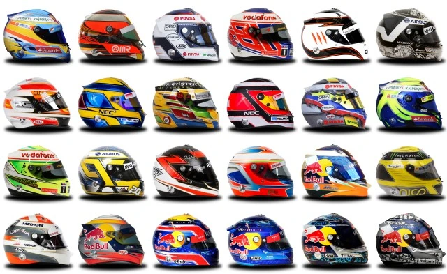 F1 2013 "Шлемы всех пилотов"