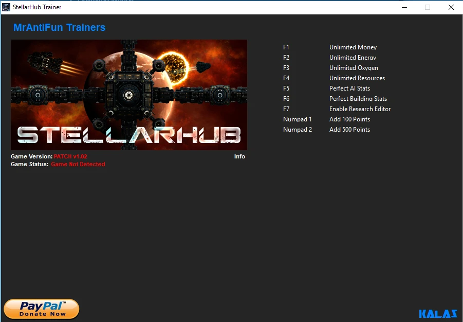 StellarHub: Трейнер/Trainer (+9) [1.02] {Kalas}
