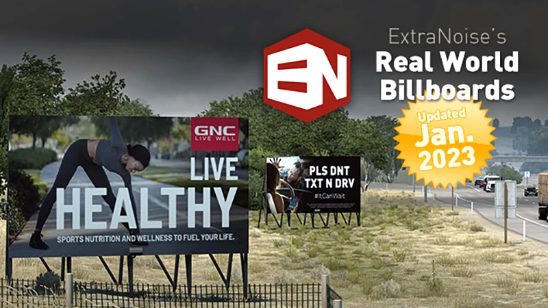 American Truck Simulator "Рекламные щиты реального мира" [2023.01.03]