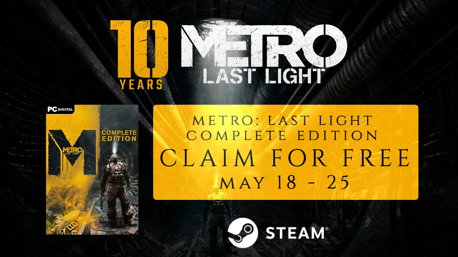 В Steam стартовала бесплатная раздача Metro Last Light Complete Edition