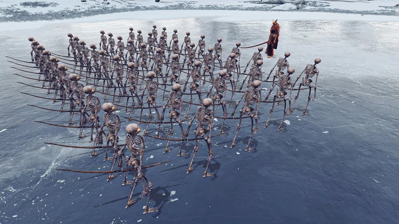 50 скелетов против боссов Elden Ring - эпические сражения модами