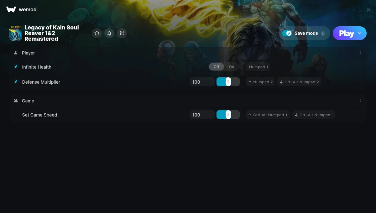 Legacy of Kain: Soul Reaver 1-2 Remastered "Трейнер +3" [UPD: 02.04.2025] {FLiNG / WeMod}