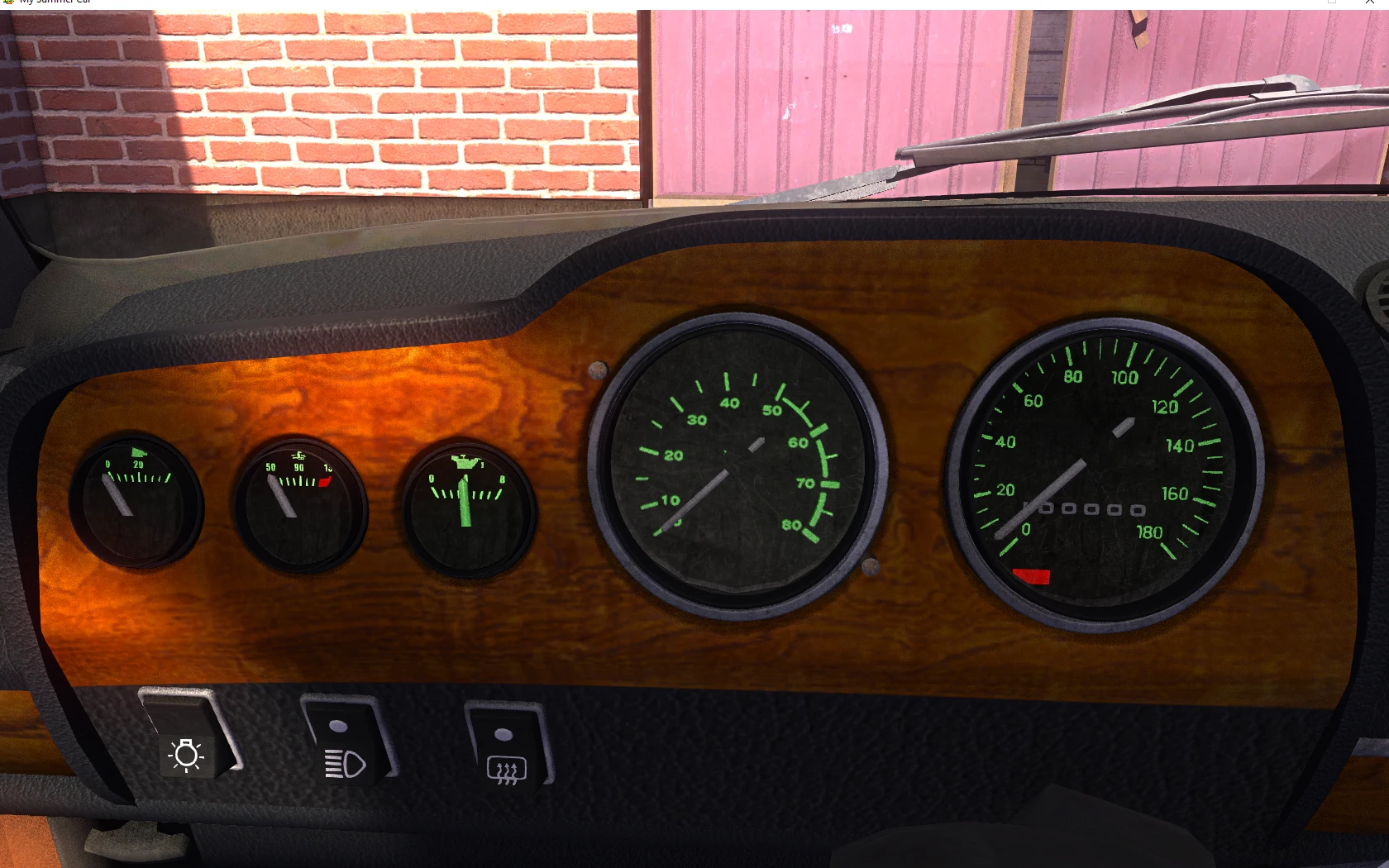 My Summer Car "Текстура Приборов от ВАЗ 2106 на приборной панели"
