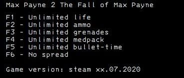 Max Payne 2 The Fall of Max Payne: Трейнер/Trainer (+6) [Steam] {LIRW / GHL}