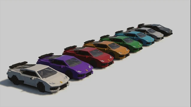 Teardown "Пак машин Lamborghini Huracan - 8 разных вариантов"