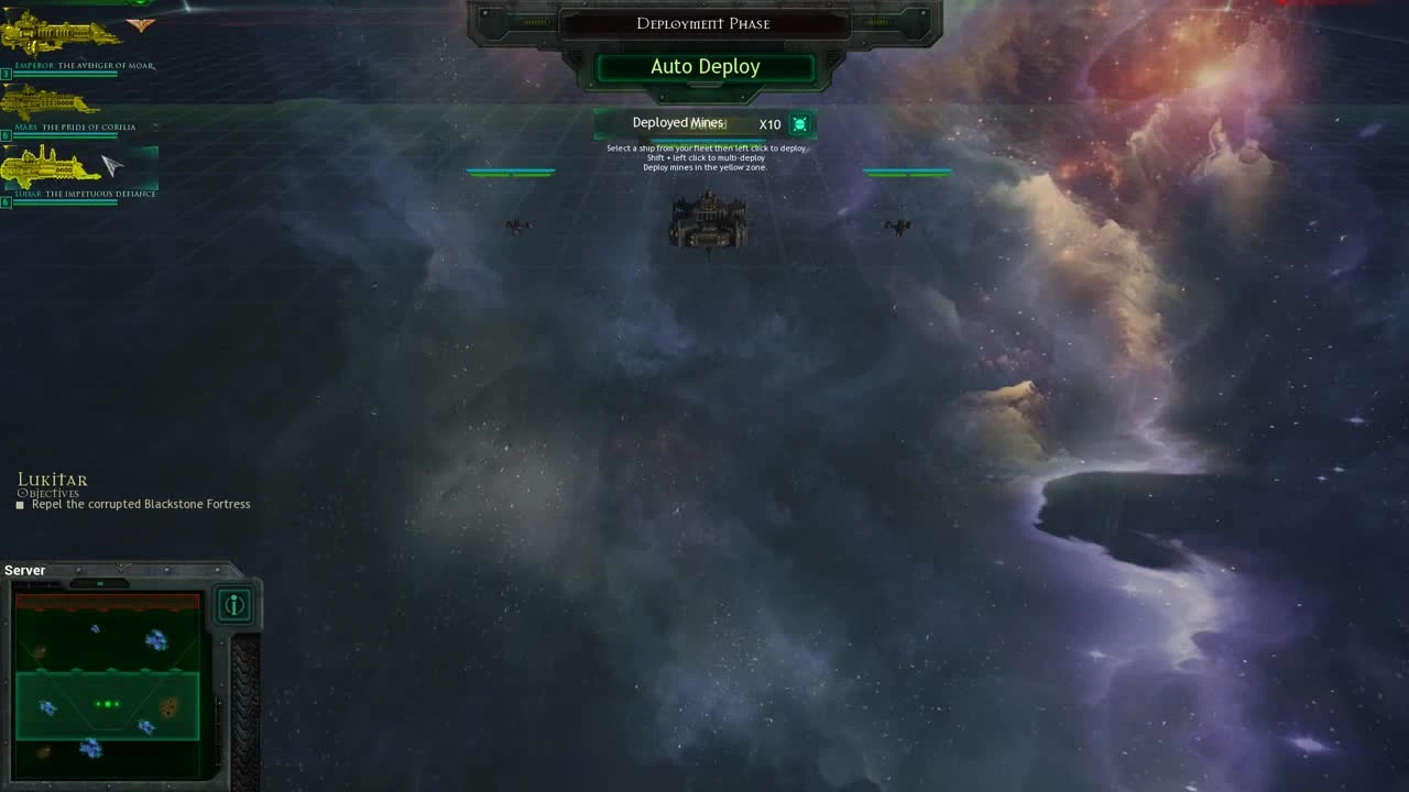 Battlefleet Gothic Armada "прохождение на русском Чернокаменная Крепость глава 04 обзор Ч3"