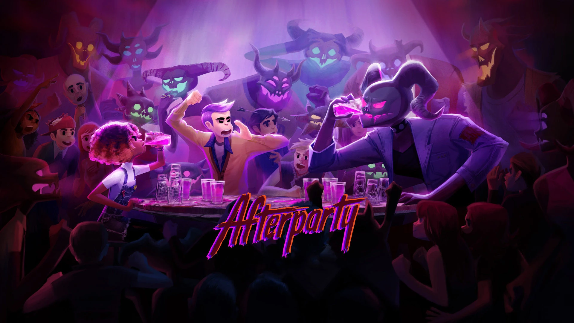 18 минут геймплея Afterparty от создателей Oxenfree