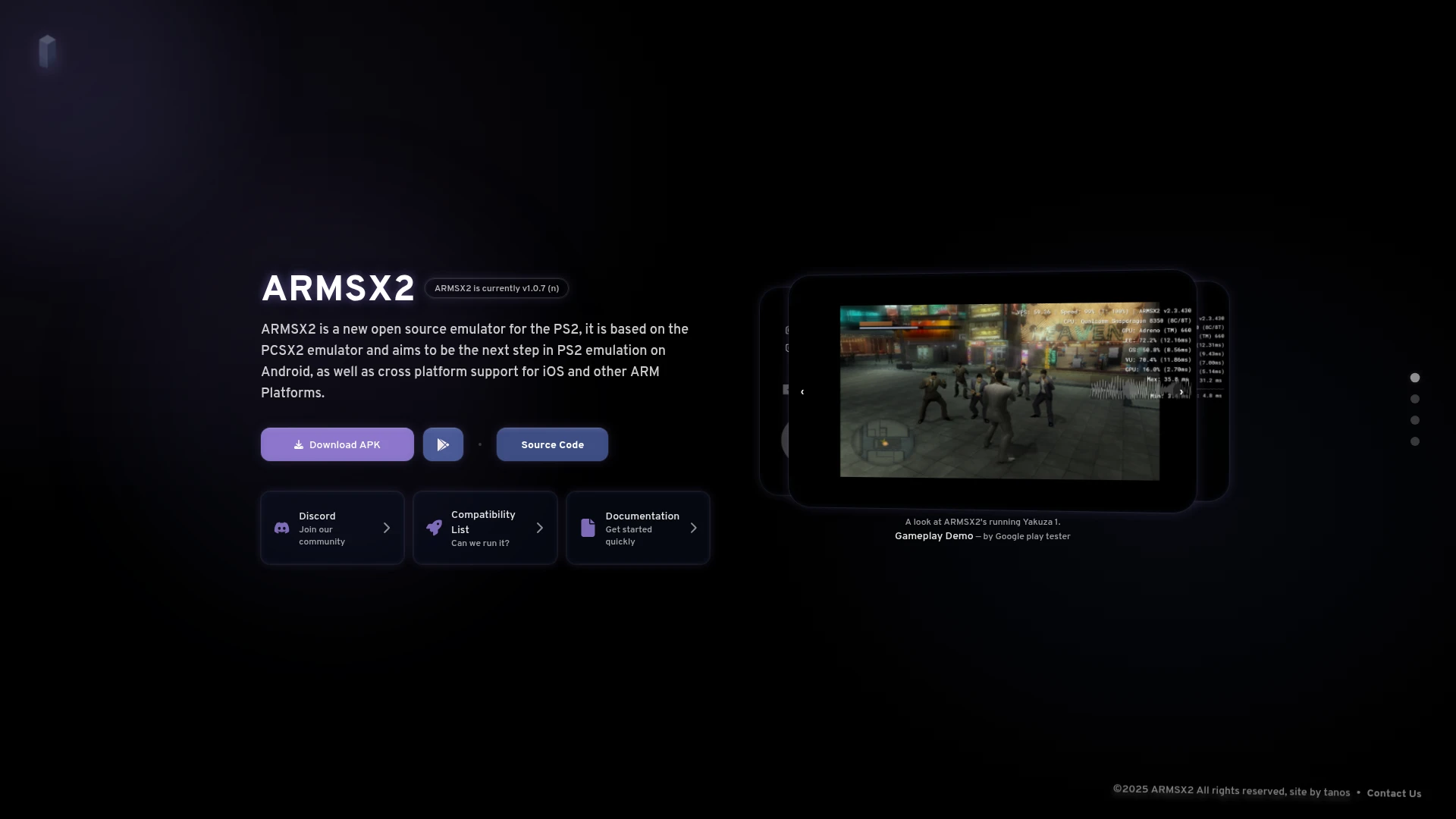 Разработчики эмулятора PlayStation 2 для Android ARMSX2 выпустили новые версии и запустили официальный сайт