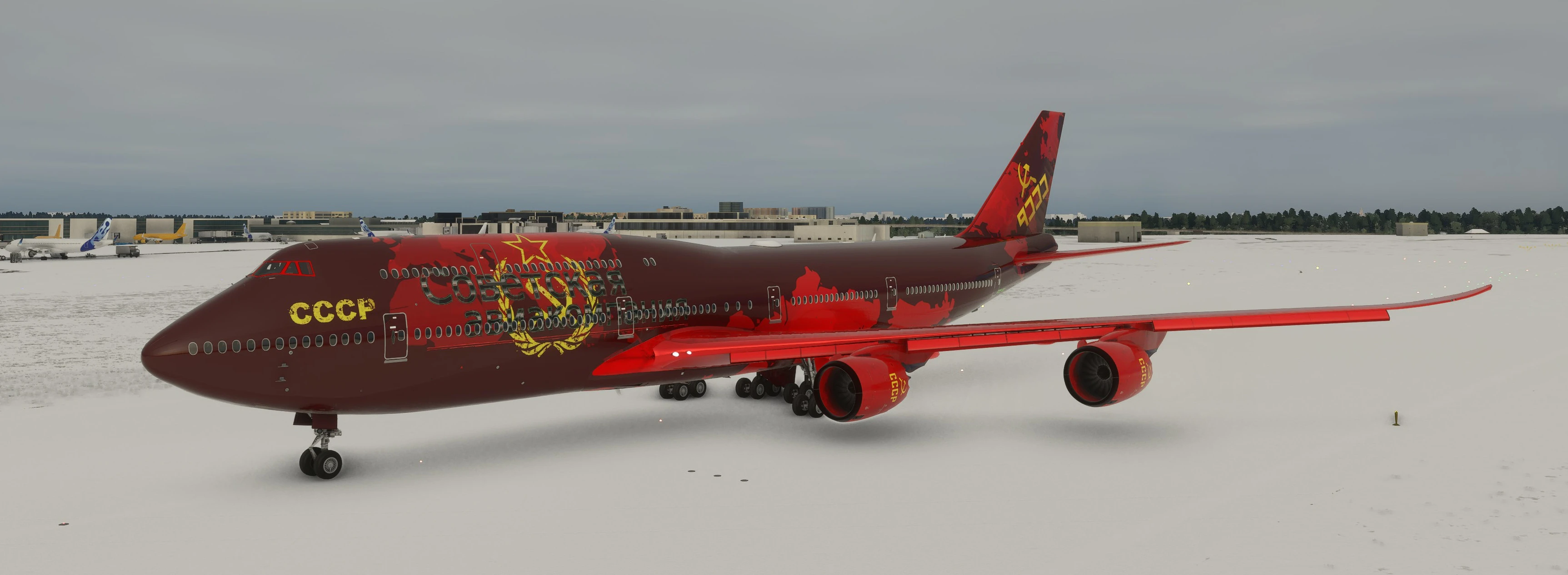 Microsoft Flight Simulator "Boeing 747 - CCCP"