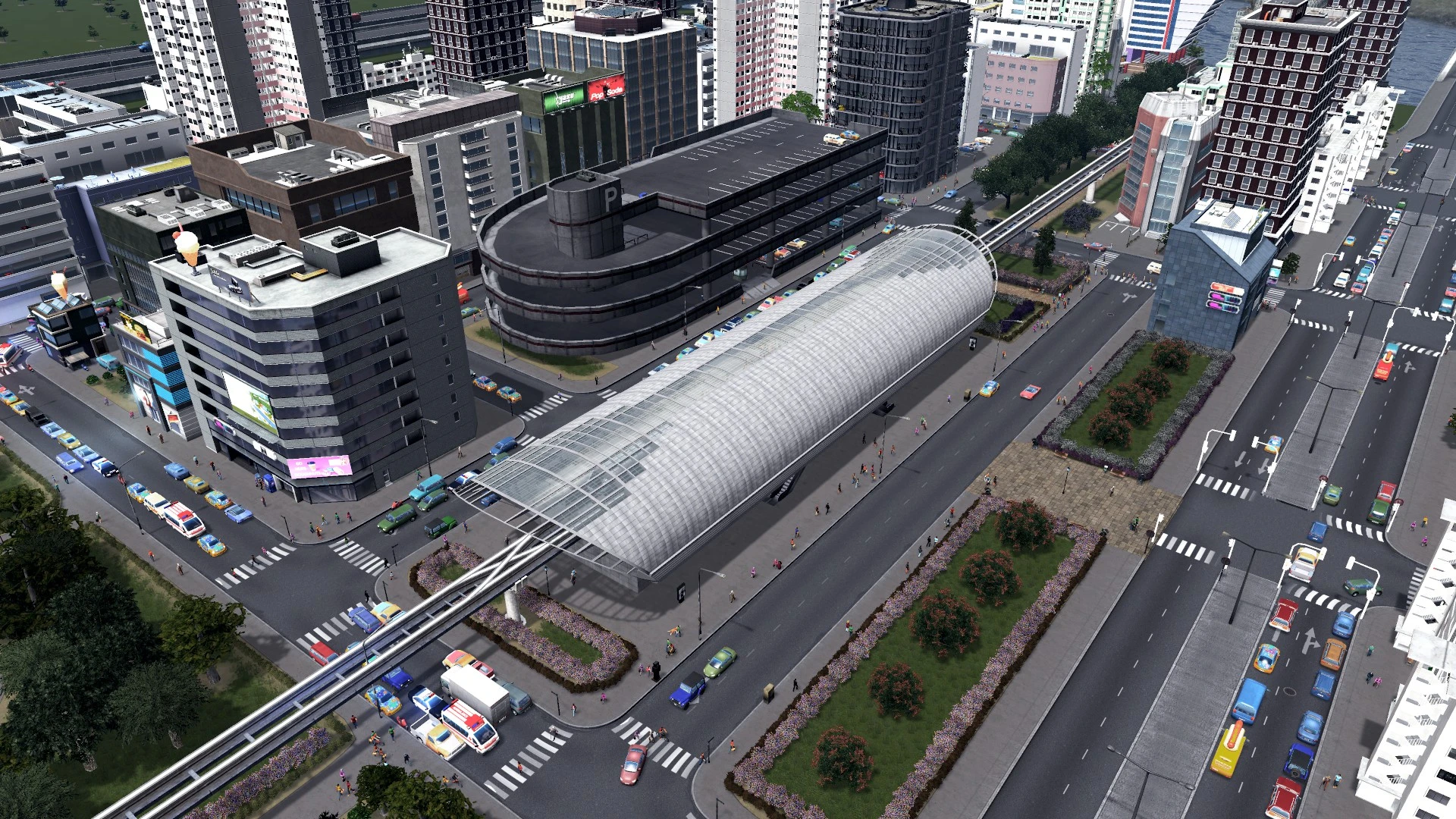 Cities: Skylines "Transport Monorail - 20-09-2017 Update [28 Items]"