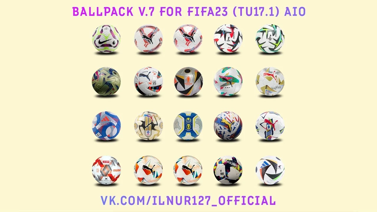 FIFA 23 "Сборник мячей AIO" [v7 | TU17.1] {ILNUR127}