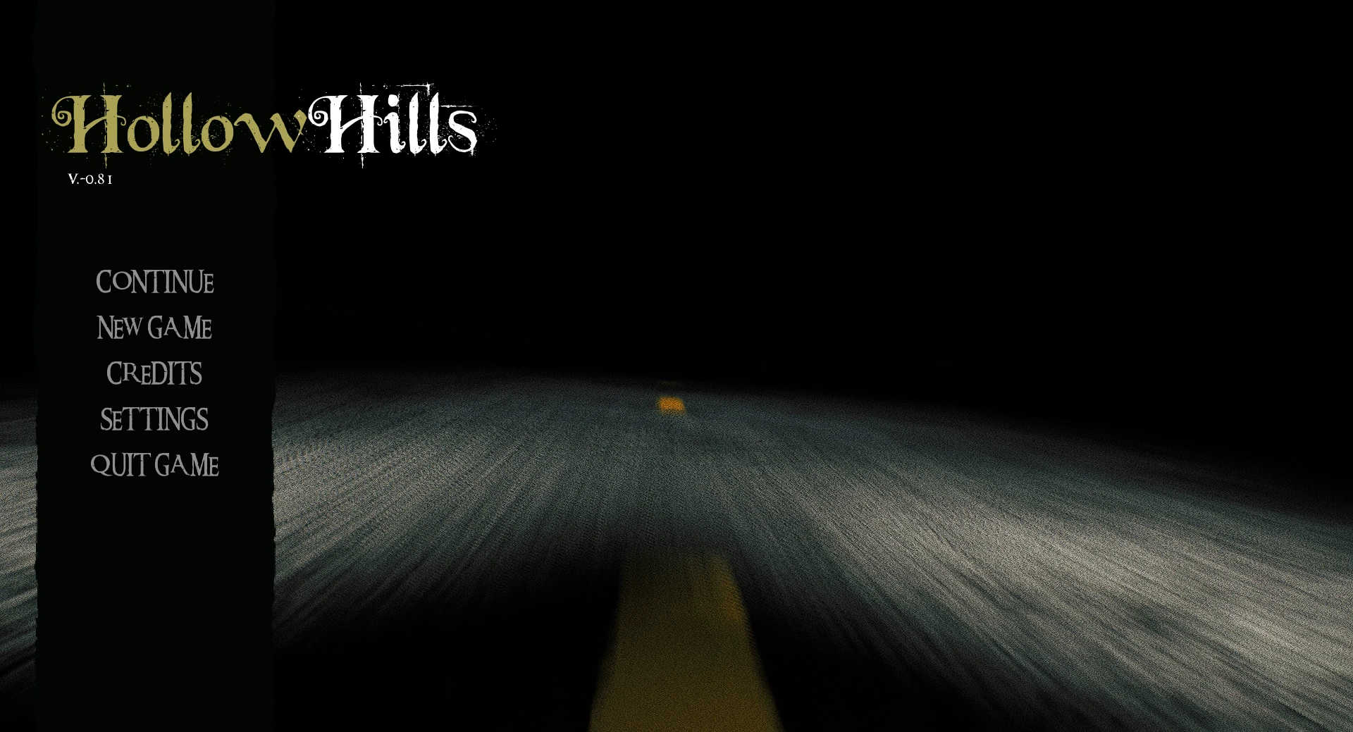 Демоверсия игры Hollow Hills, в стиле Silent Hill