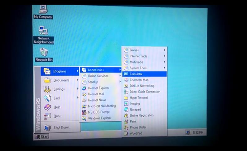 Windows 95 на Xbox One