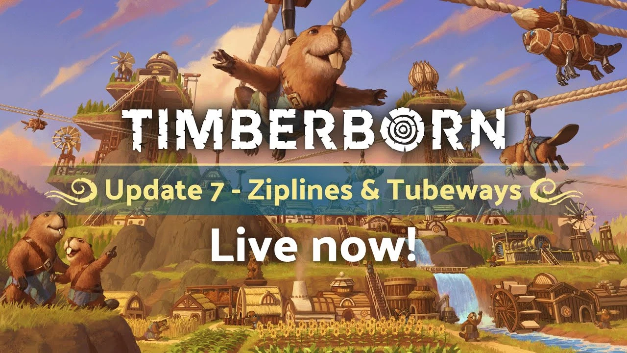 Бобриная градостроительная стратегия Timberborn получила масштабное обновление