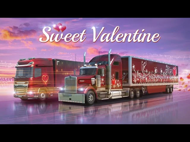 В Euro Truck Simulator 2 и American Truck Simulator стартовало событие День Святого Валентина