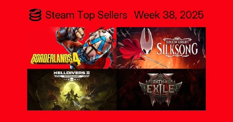 Borderlands 4 и Hollow Knight: Silksong лидируют по продажам в Steam