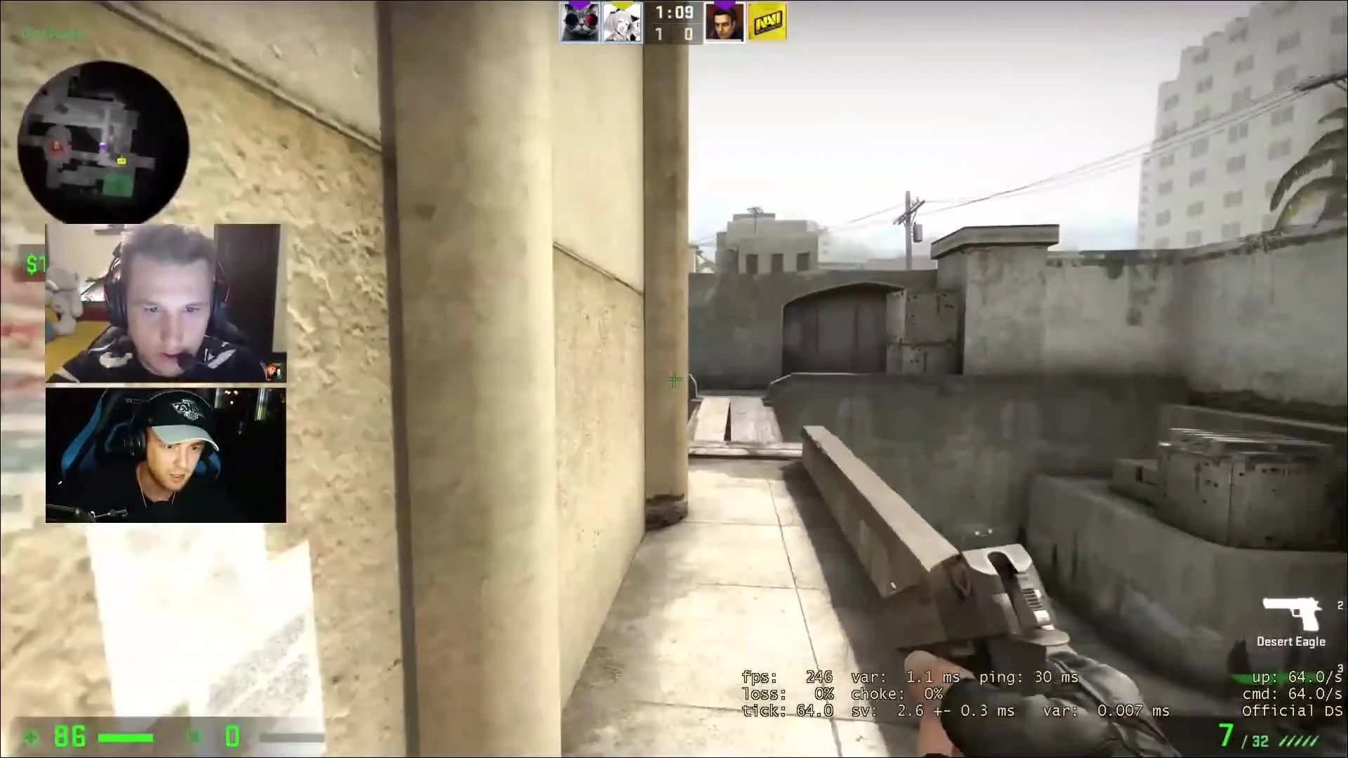 Егор Крид и Зевс играют в CS:GO