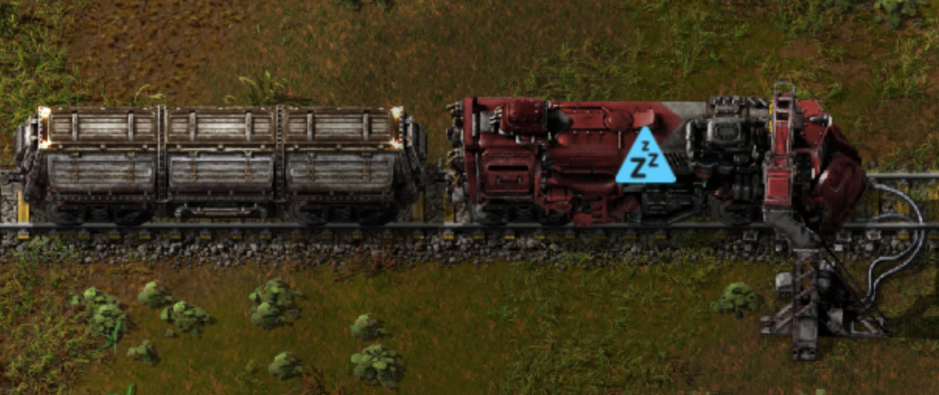 Как настроить поезда через прерывания в Factorio: Space Age