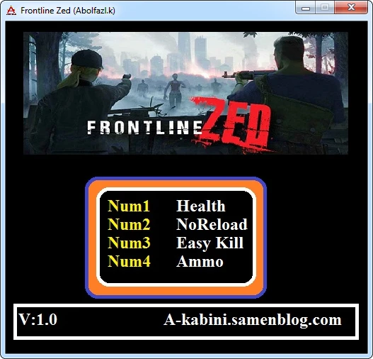 Frontline Zed: ТрейнерTrainer (+4) [1.0] {Abolfazl.k}