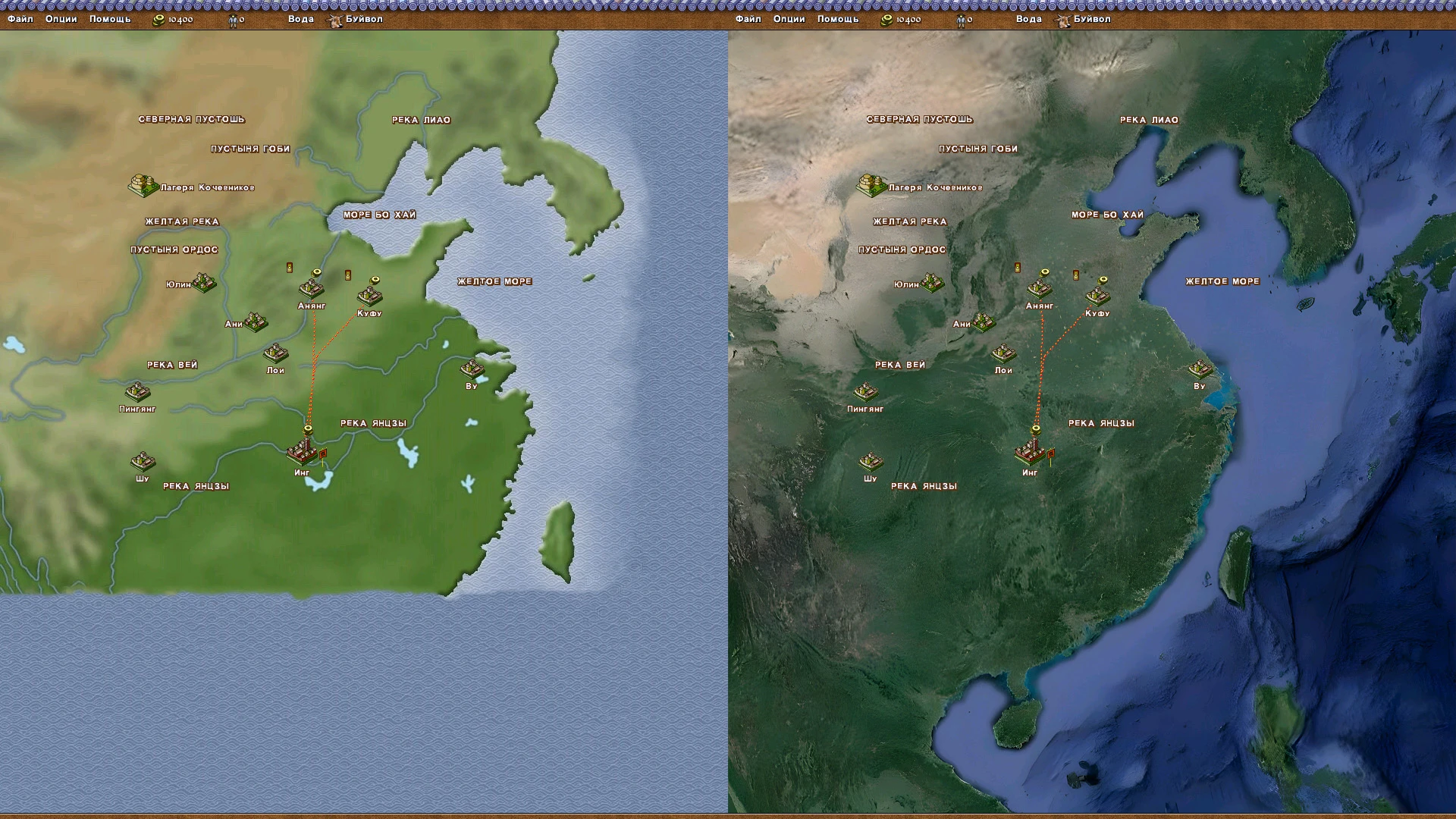Emperor: Rise of the Middle Kingdom "Карта империи высокого разрешения"