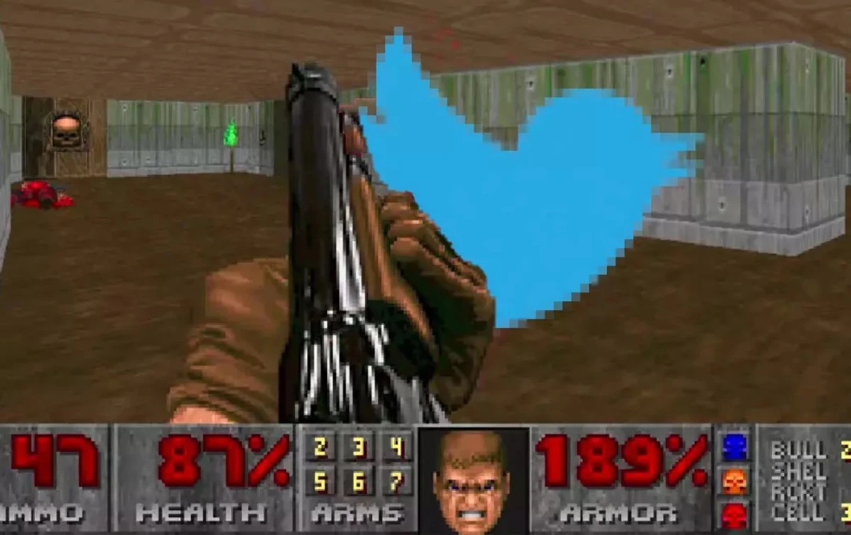 Фанаты научились играть в Doom при помощи "Твиттера"