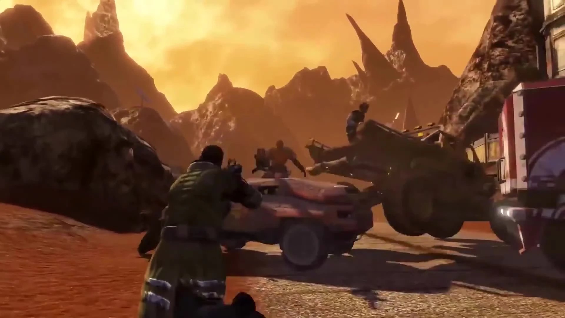 Red Faction: Guerrilla - Re-Mars-tered - ламповый русский трейлер - VHSник