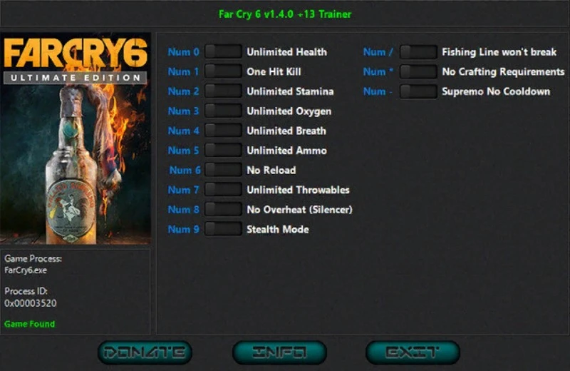 Far Cry 6 "Трейнер +14" [1.7.0] {iNvIcTUs oRCuS / HoG}