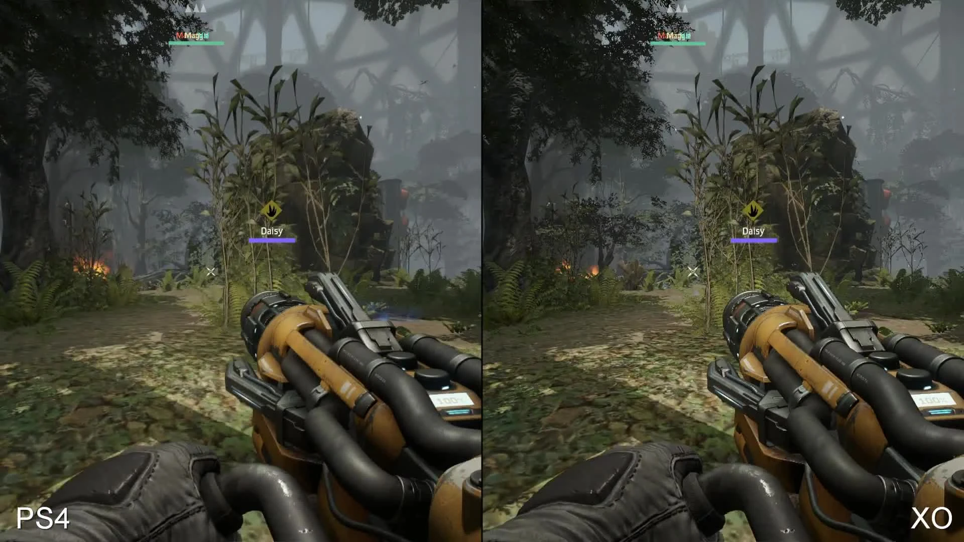 Evolve "Сравнение графики на PS4 и Xbox One"