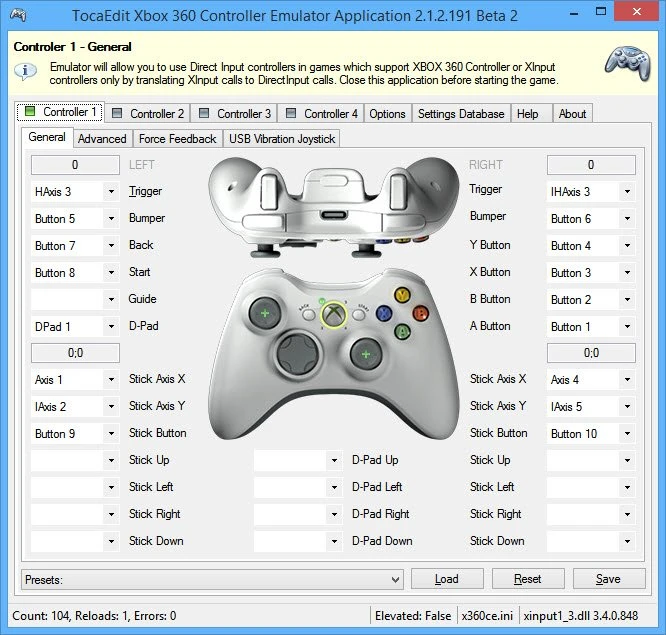 WWE 2K15 ""Эмулятор геймпада XBox 360"