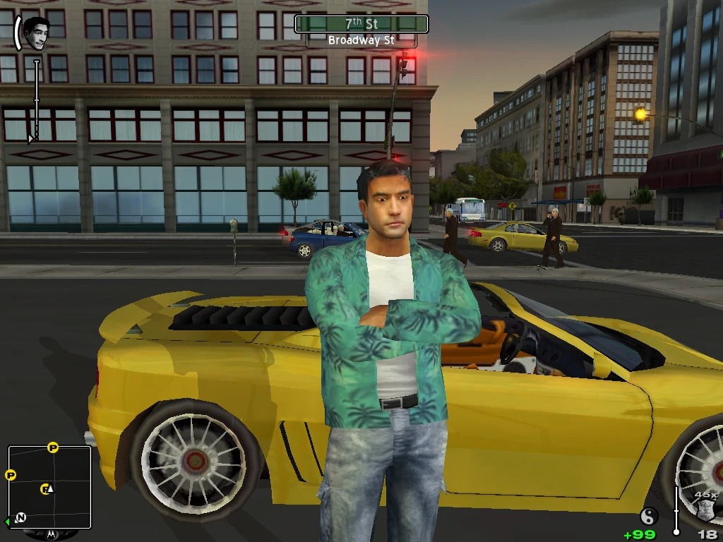 True Crime: Streets of LA "Ник в одежде Томми из GTA Vice City"